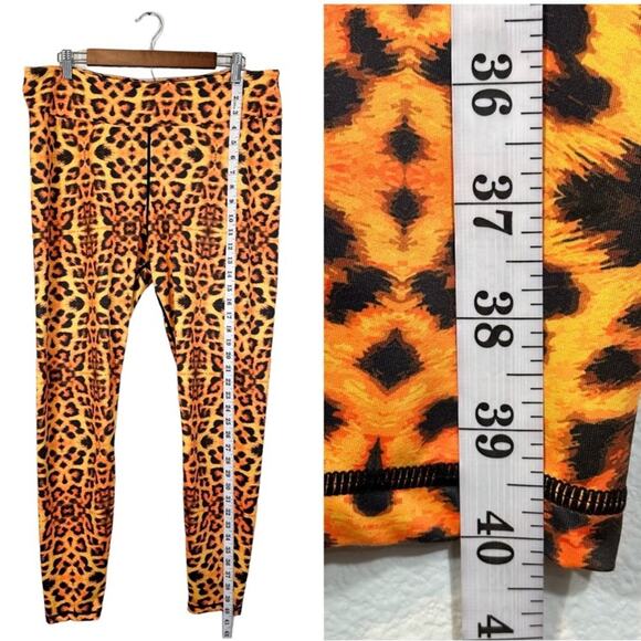 grrrl Leggings Bright Orange Cheetah
Print, Size "SAM" XL Workout Gym - Picture 14 of 14
